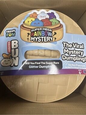 super mega rainbow squishy dumping super mega bun five below glitter mystery